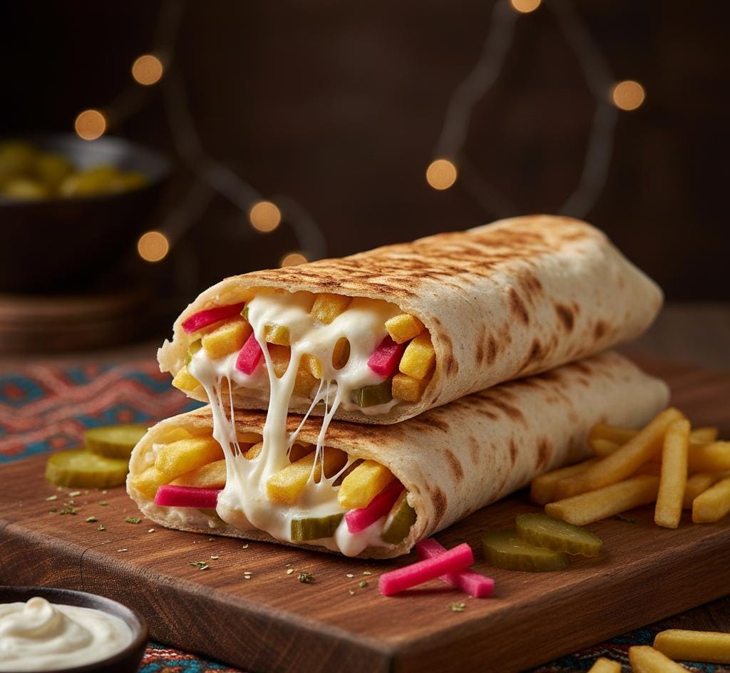 بطاطس سوري موتزاريلا